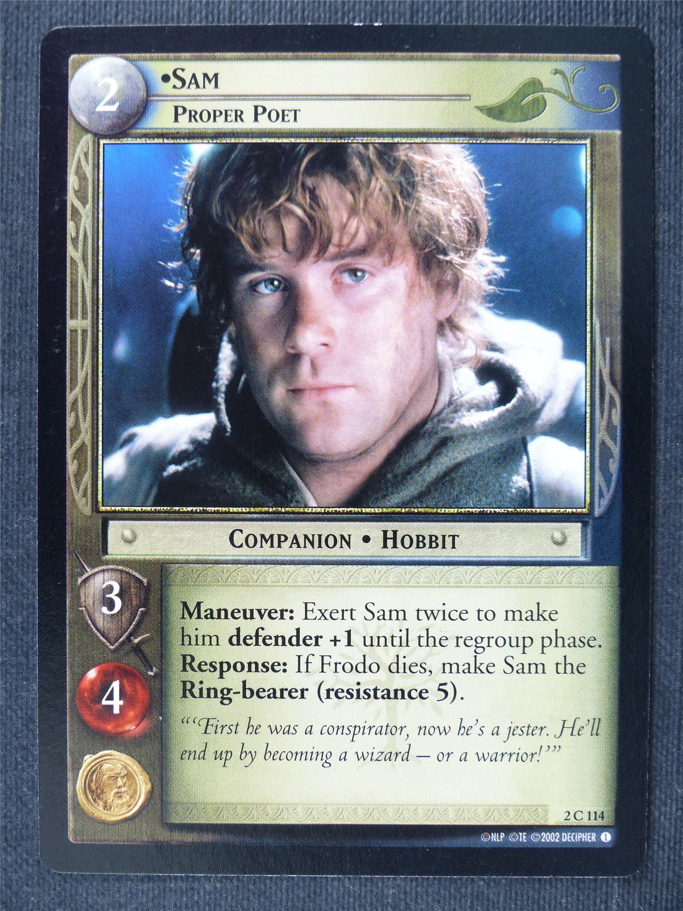 Sam 2 C 114 - LotrR Cards #3DT