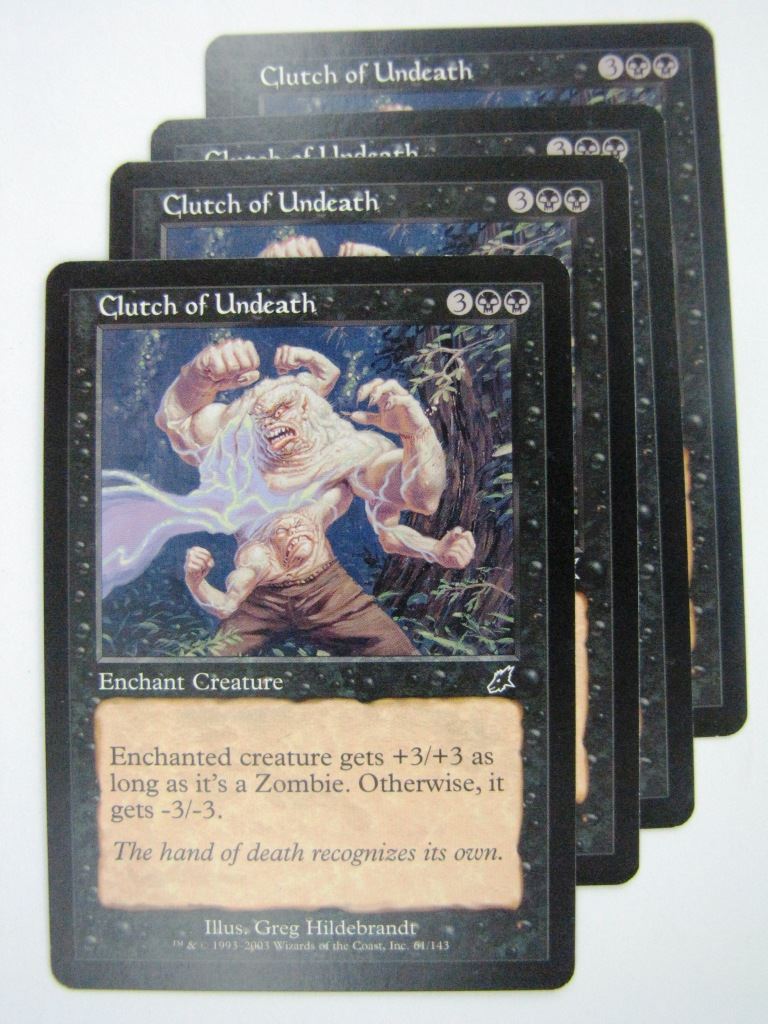 MTG Magic Cards: CLUTCH OF UNDEATH x4 # 8E57
