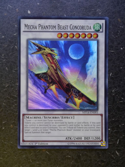 Yugioh Cards: MECHA PHANTOM BEAST CONCORUDA MP14 SUPER RARE # I83