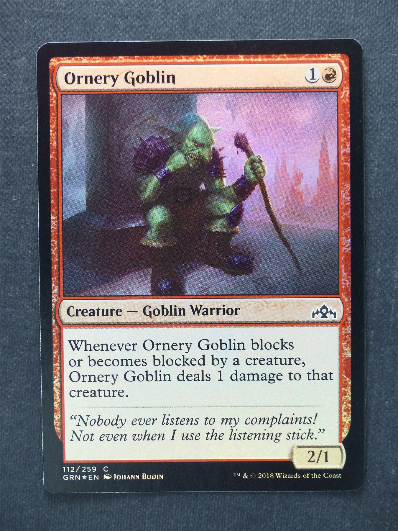Ornery Goblin Foil - Mtg Magic Cards #QU