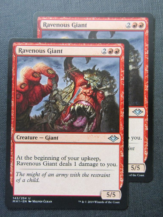 Ravenous Giant x2 - Modern Horizons - Mtg Magic Cards # 9H74