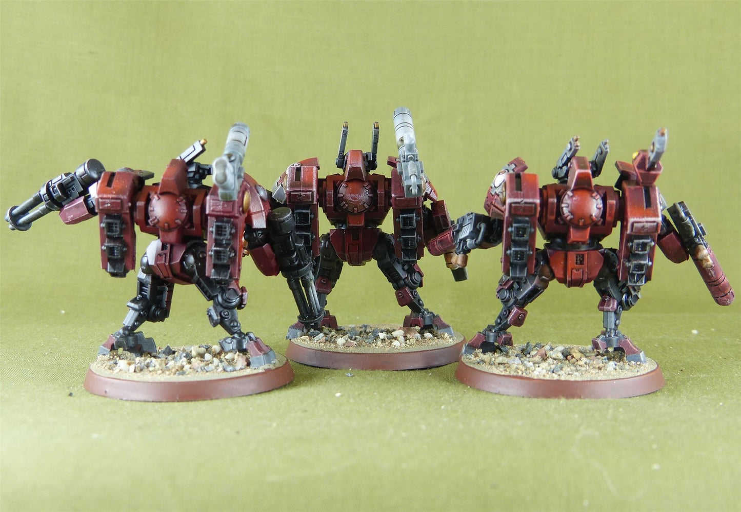 XV8 Crisis Battlesuit Team - Tau Empire - Wahammer 40K #TB