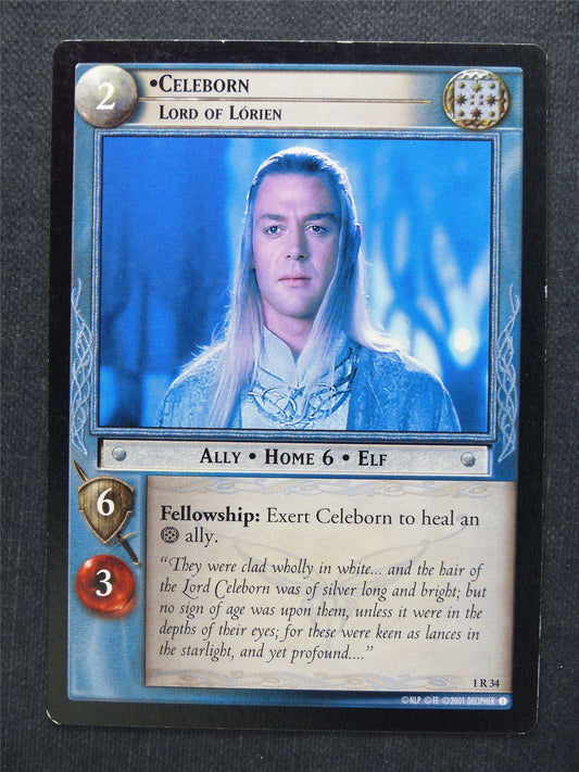 Celeborn 1 R 34 - LotR Cards #J2