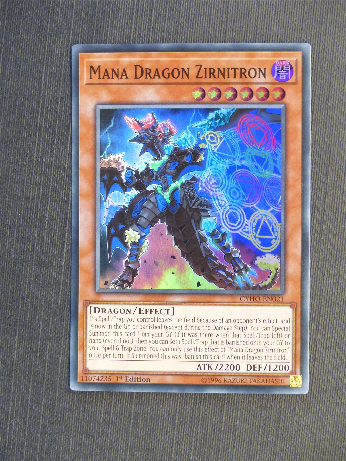 Mana Dragon Zirnitron CYHO Super Rare - 1st ed - Yugioh Cards #5H3