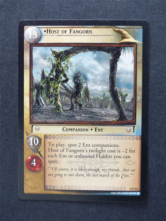 Host of Fangorn 6 U 32 - LotR Cards #1D