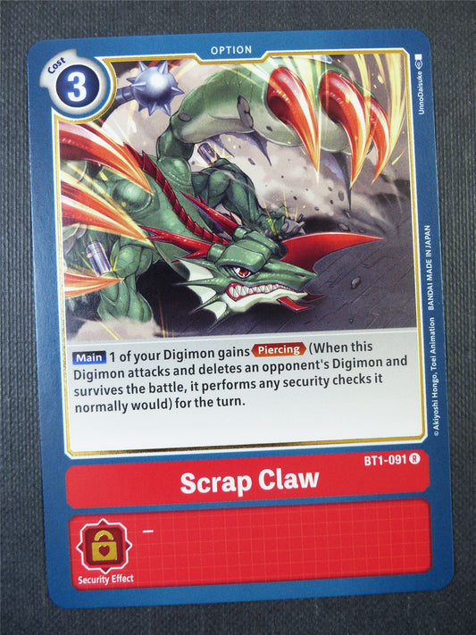 Scrap Claw BT1-091 R - Digimon Card #21C