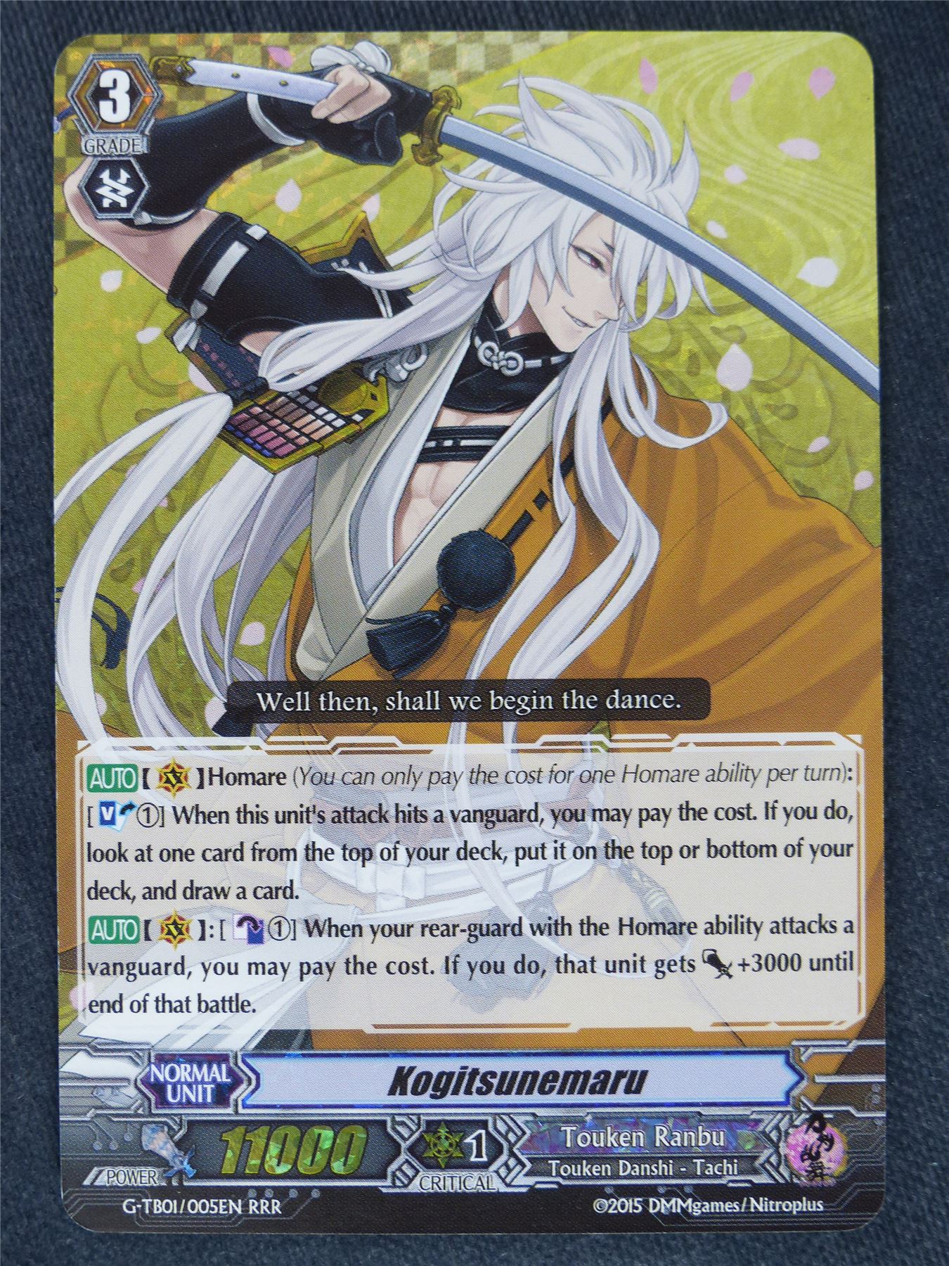 Kogitsunemaru G-TB01 RRR - Vanguard Cards #48