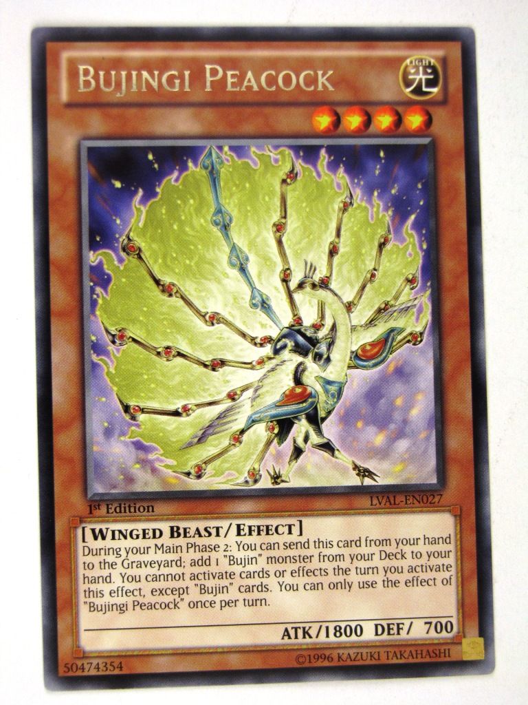 Yugioh Cards: BUJINGI PEACOCK RARE: LVAL