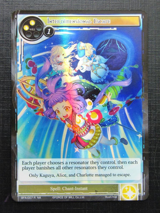 Force of Will Cards: INTERDIMENSIONAL ESCAPE R FOIL # 26G35