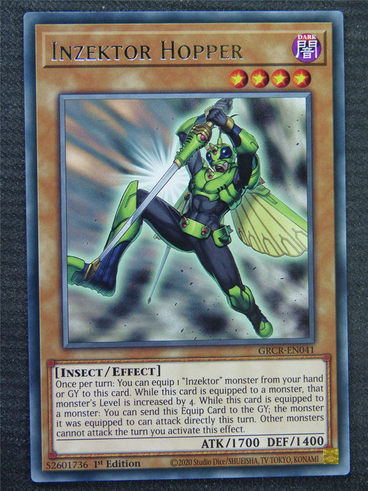 Inzektor Hopper GRCR Rare - 1st ed - Yugioh Card #8RD