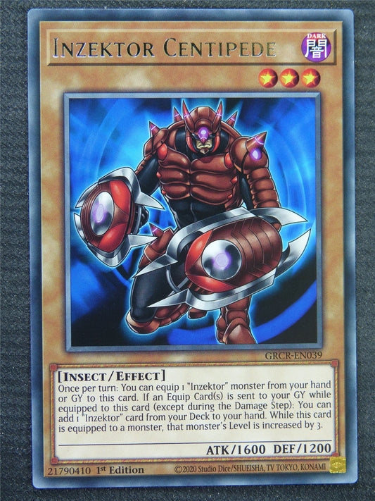 Inzektor Centipede GRCR Rare - 1st ed - Yugioh Card #8RE