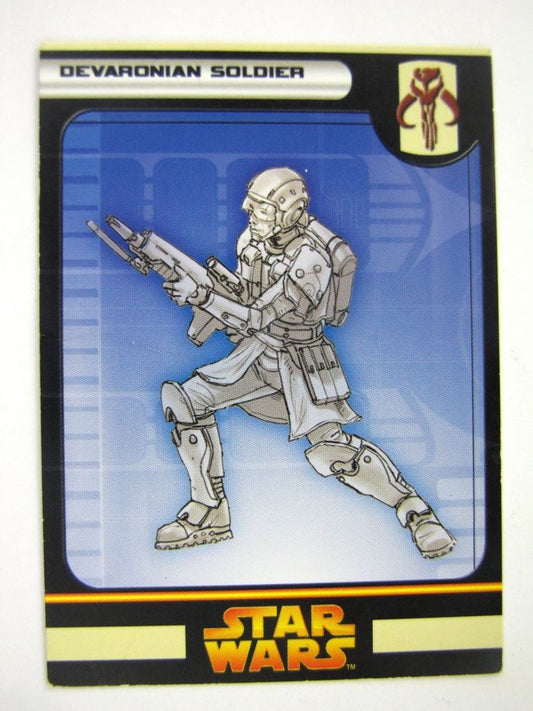 Star Wars Miniature Spare Cards: DEVARONIAN SOLDIER # 11B11