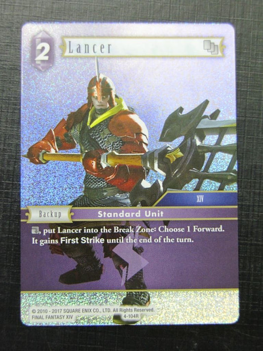 Lancer 4-104R Foil - Final Fantasy Card # 5J79