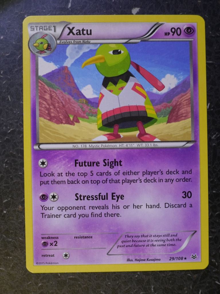 Pokemon Cards: XATU 29/108 RARE # 5J85