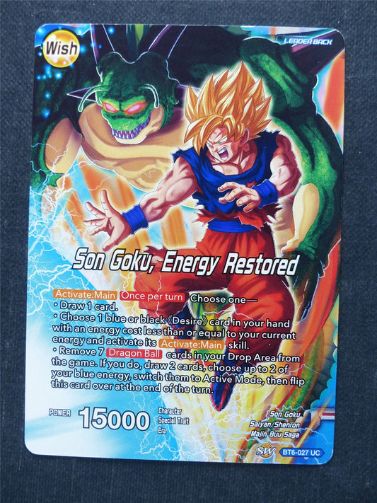 Son Goku Energy Restored - Dragon Ball Super Cards #5V