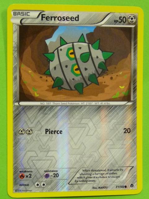 POKEMON B&W Foil Emerging Powers - FERROSEED 71/98