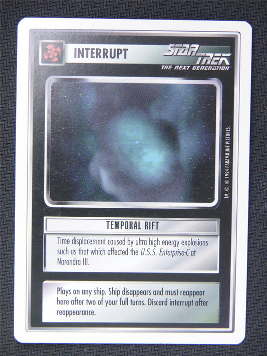 Interrupt Temporal Rift - Star Trek Next Gen Card #4QK