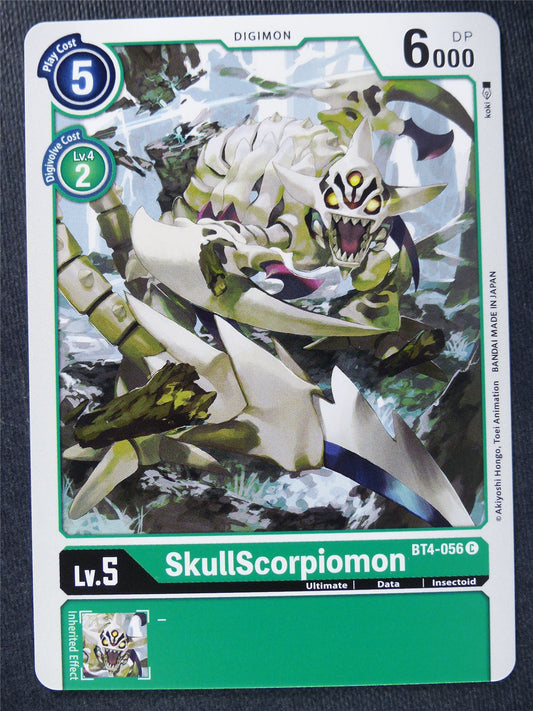 SkullScorpimon BT4-056 C - Digimon Cards #10J