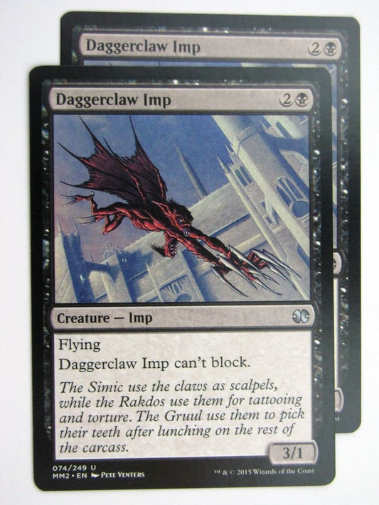 MTG MODERN MASTERS TWO: DAGGERCLAW IMP x2 # 28B2
