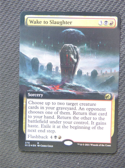 Wake to Slaughter Foil Extended Art - Innistrad - Mtg Card #3J1