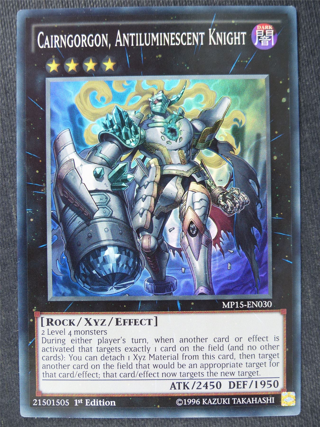 Cairngorgon Antiluminescent Knight MP15 Super Rare - 1st ed - Yugioh Cards #ZG