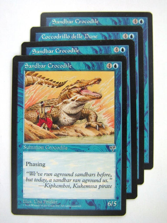MTG Magic Cards: SANDBAR CROCODILE x4 # 8F90