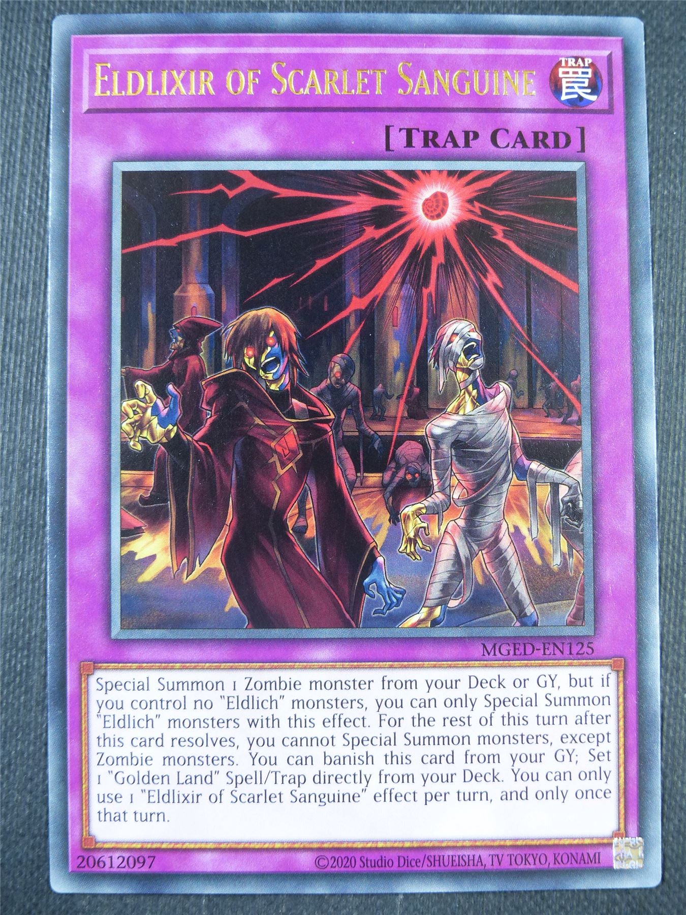 Eldlixir of Scarlet Sanguine MGED Rare - Yugioh Card #8GO