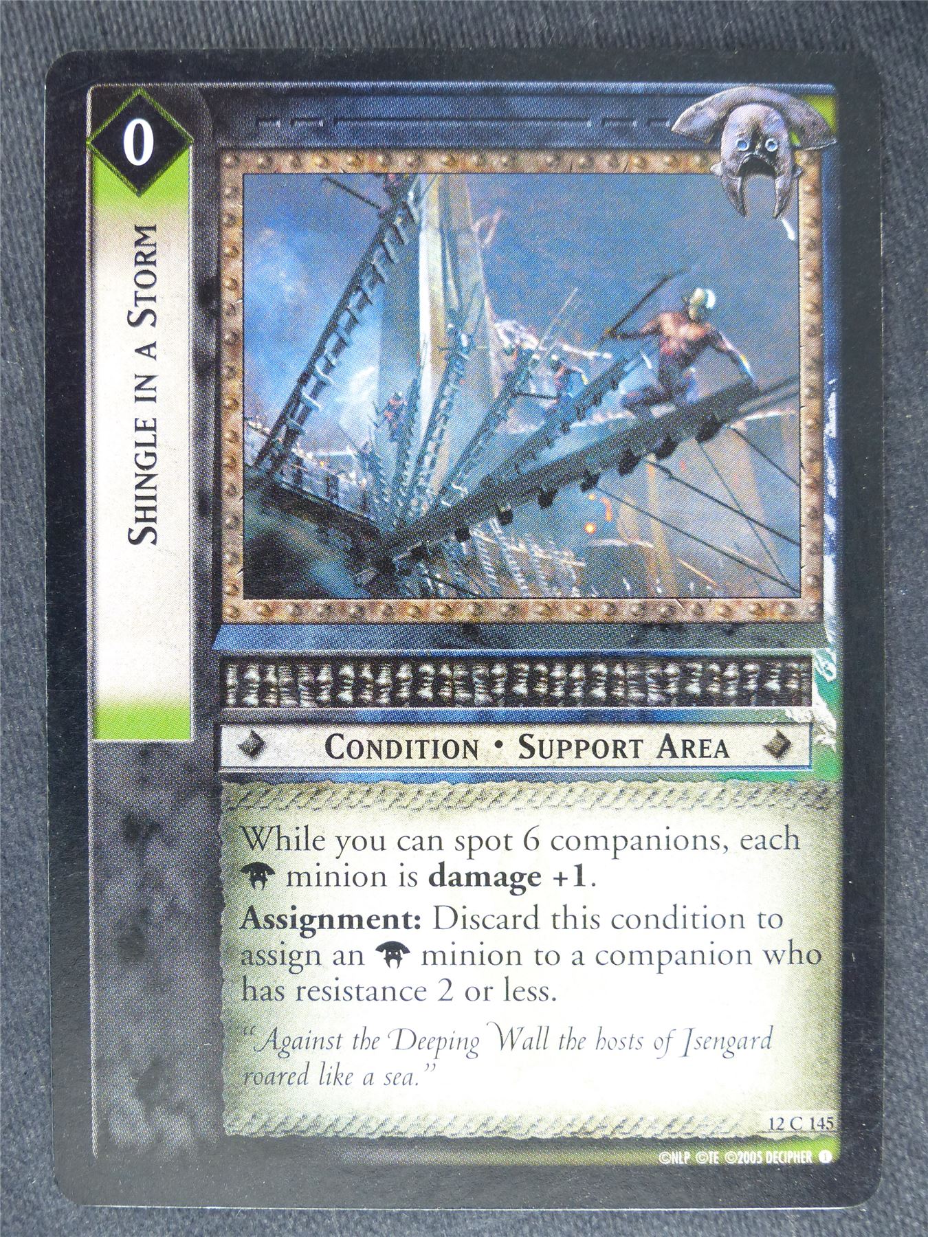 Shingle in a Storm 12 C 145 - played - LotR Cards #LF