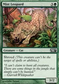 Mtg Magic Card: M10 : Mist Leopard