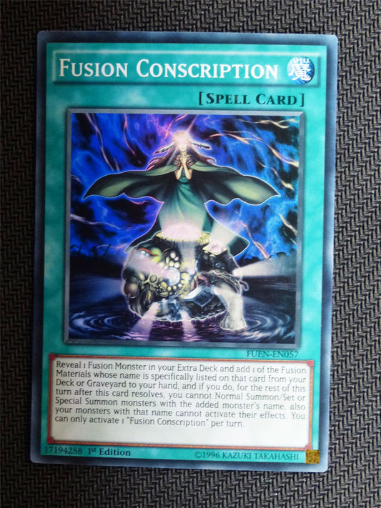 Fusion Conscription - FUEN - Super Rare - Yugioh Card # 1H45