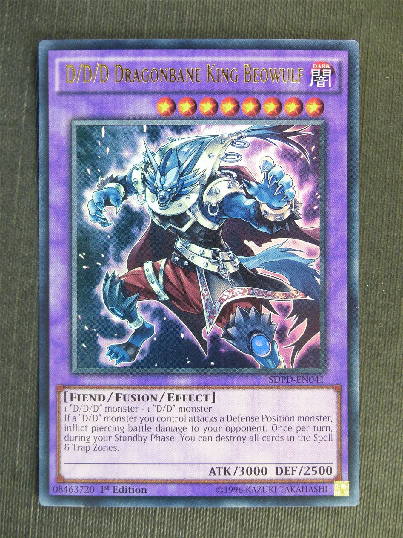 D/D/D Dragonbane King Beowulf SDPD Ultra Rare - 1st ed - Yugioh Cards #RD