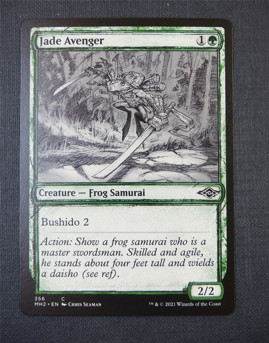 Jade Avenger Sketch - Mtg Card #4YB