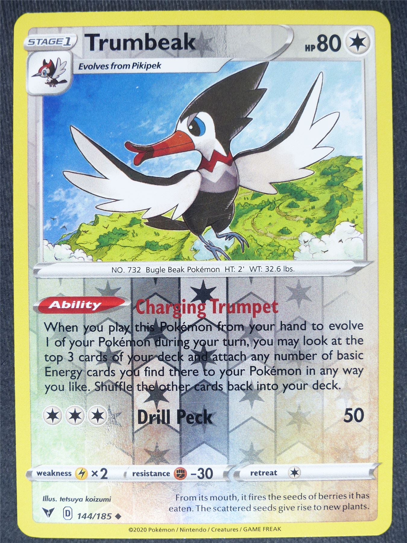 Trumbeak 144/185 Reverse Holo Mint - Pokemon Cards #69