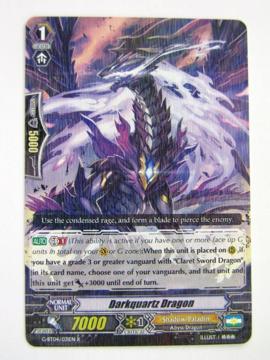 Vanguard Cards: DARKQUARTZ DRAGON G-BT04 R # 5F49