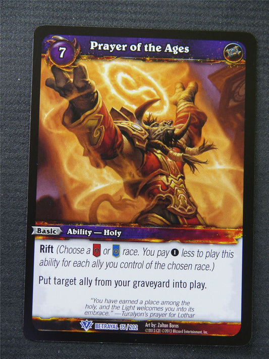 Prayer Of The Ages - Rare - World Of Warcraft #1O7