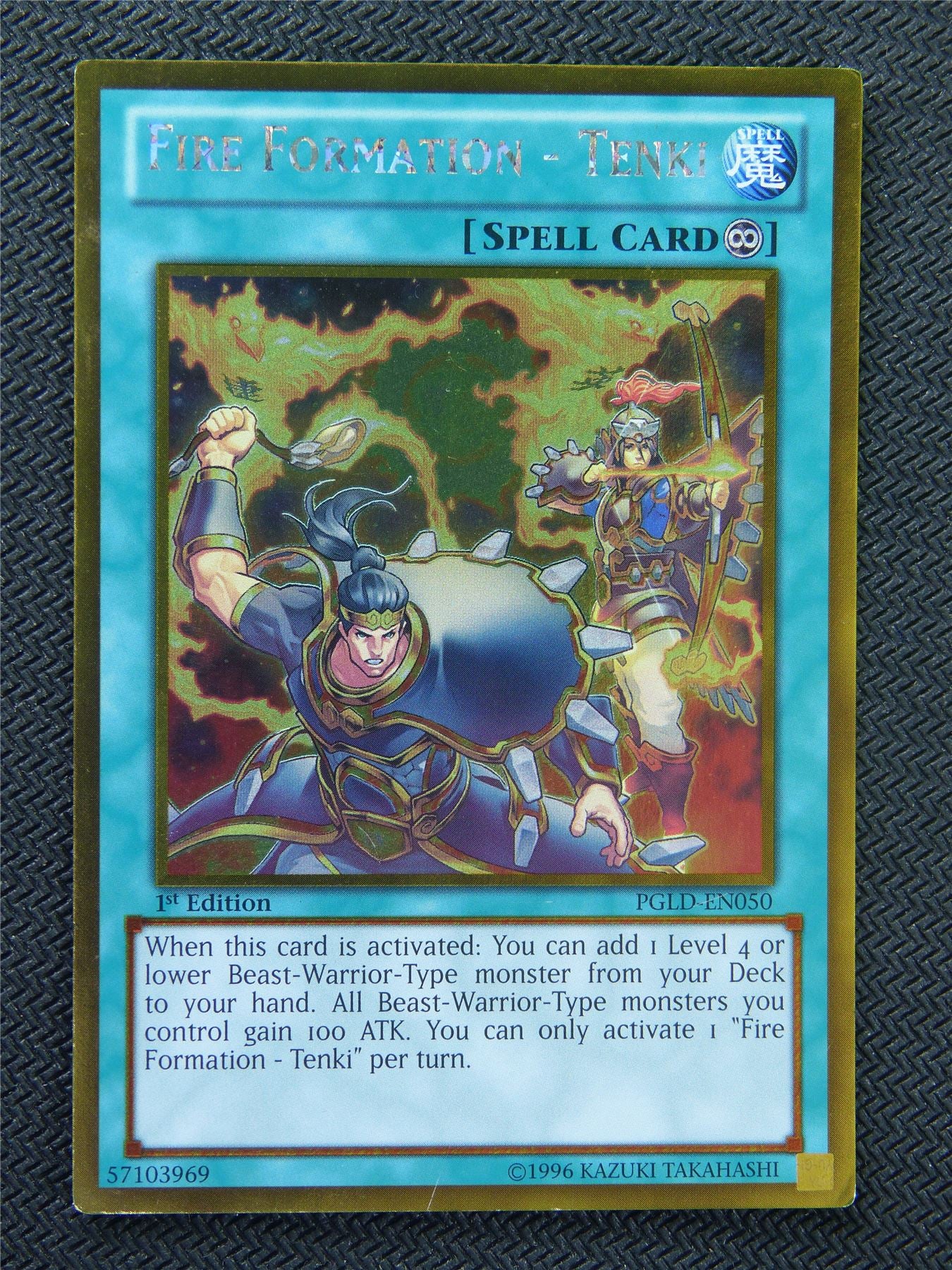 Fire Formation - Tenki PGLD Gold Rare - 1st ed - Yugioh Card #8P2