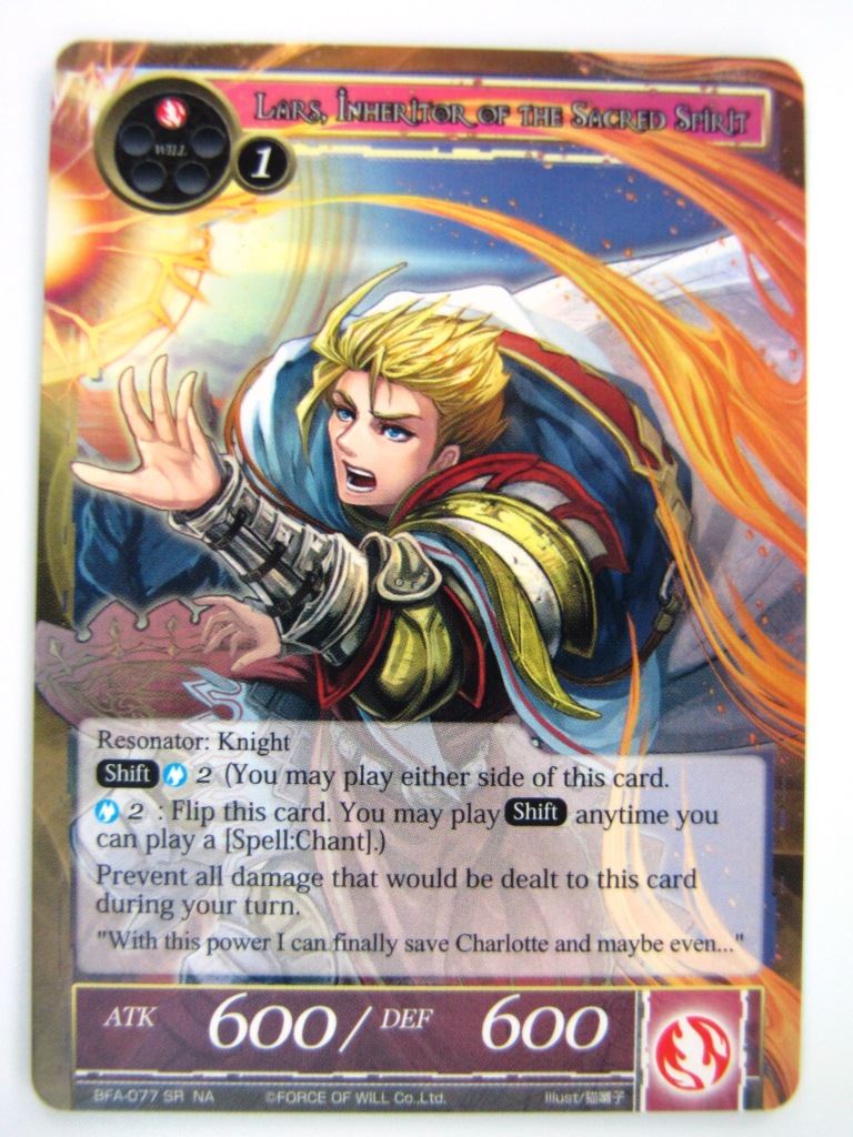Force of Will Cards: LARS, INHERITOR OF THE SACRED SPIRIT # 15C77