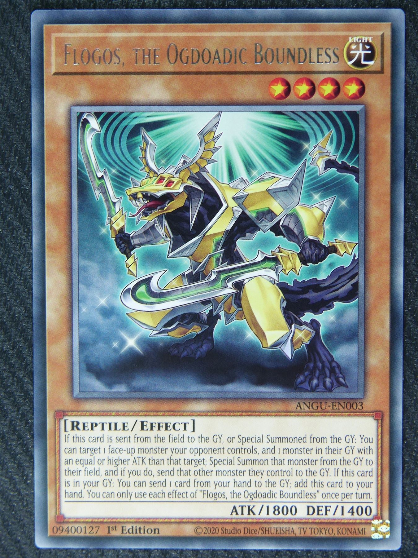 Flogos The Ogdoadic Boundless ANGU Rare - 1st ed - Yugioh Card #7ZI