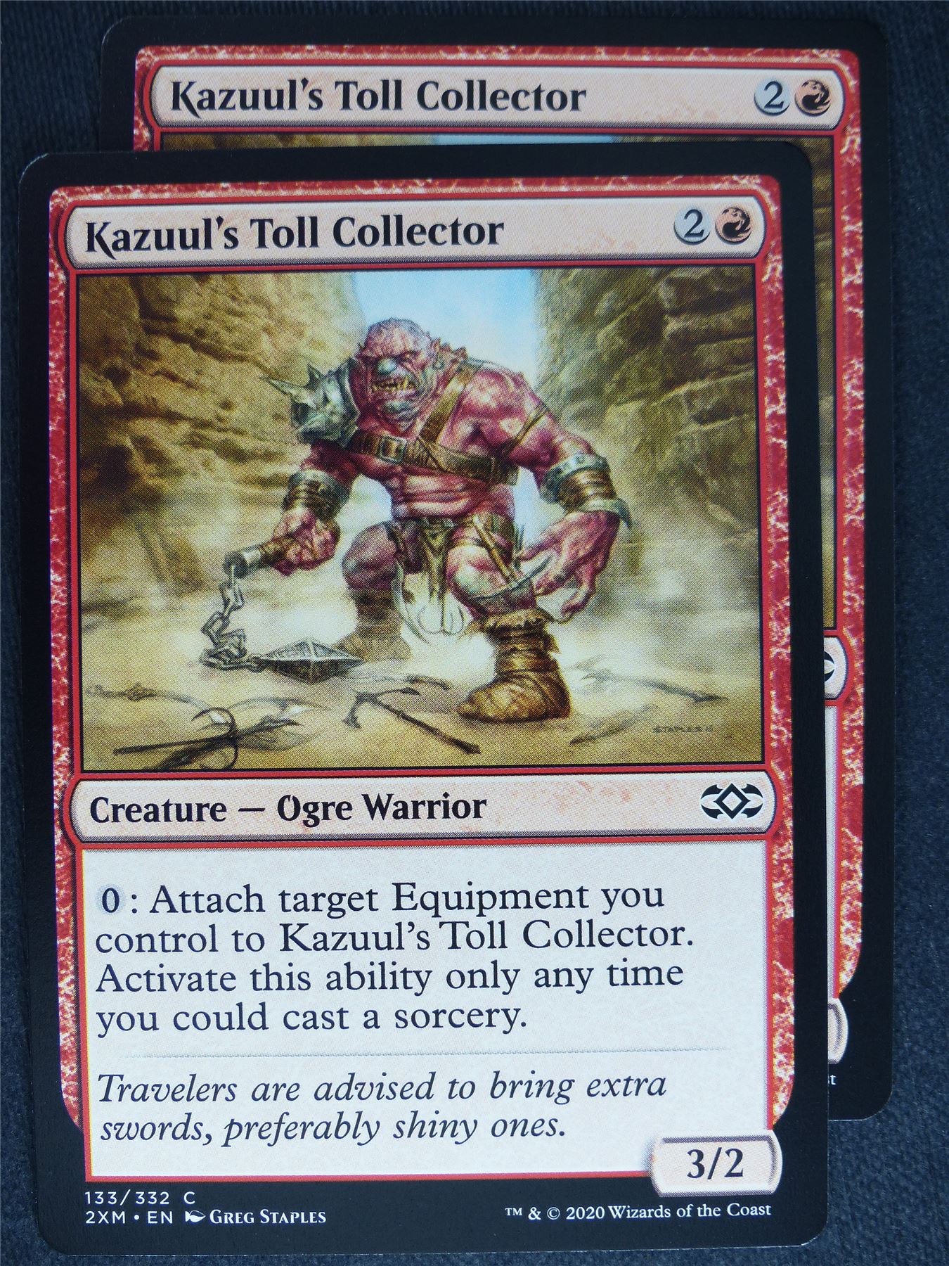Kazuul's Toll Collector x2 - Double Masters - Mtg Magic Cards #7P