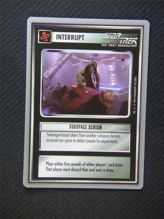 Interrupt Subspace Schism - Star Trek Silver Border Card Decipher #2F5