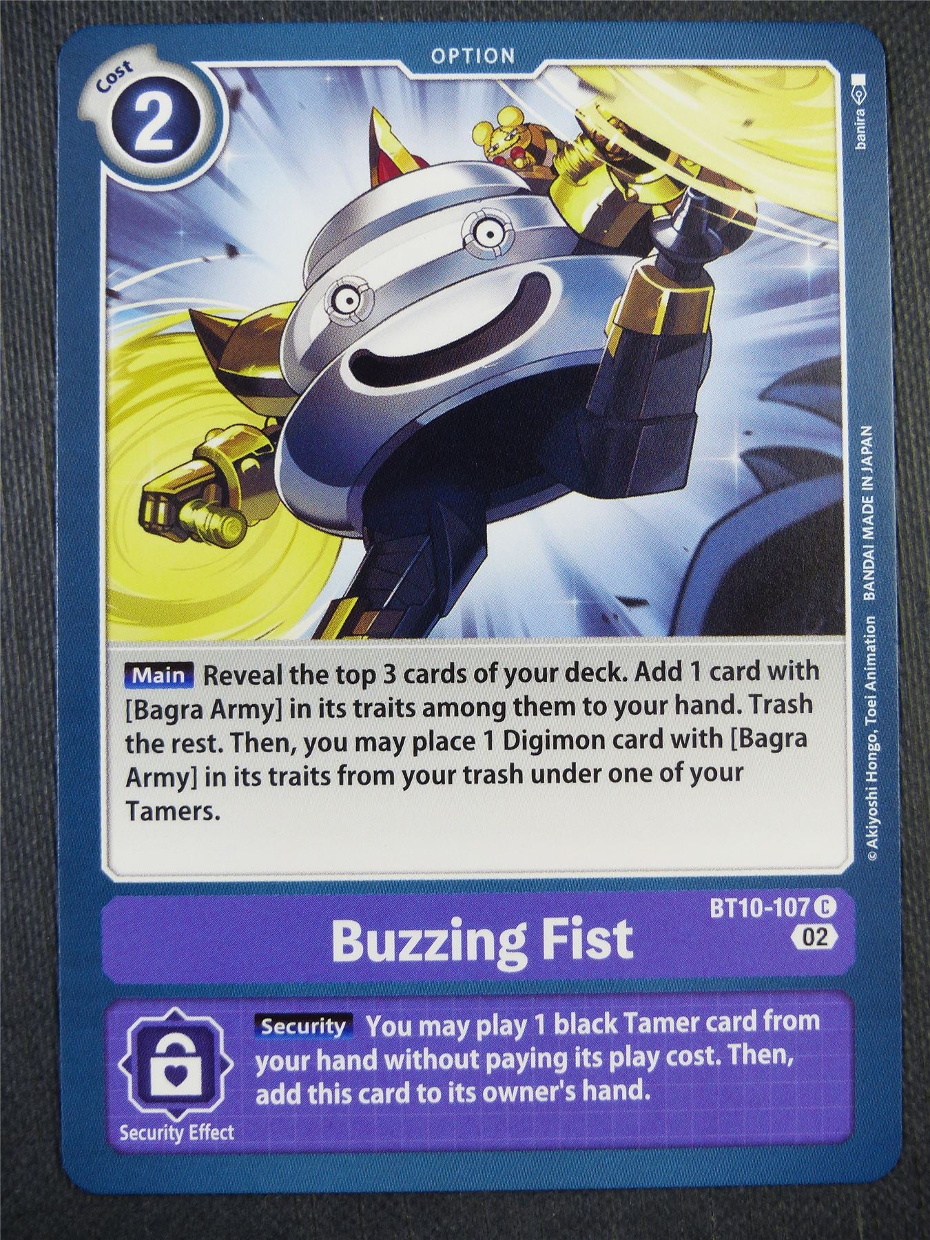 Buzzing Fist BT10-107 - Xros Encounter - Digimon Card #99P