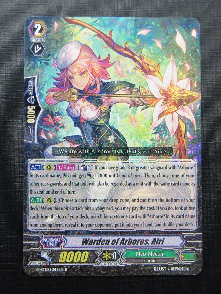 Vanguard Cards: WARDEN OF ARBOROS, AIRI G-BT08 R # 19D17