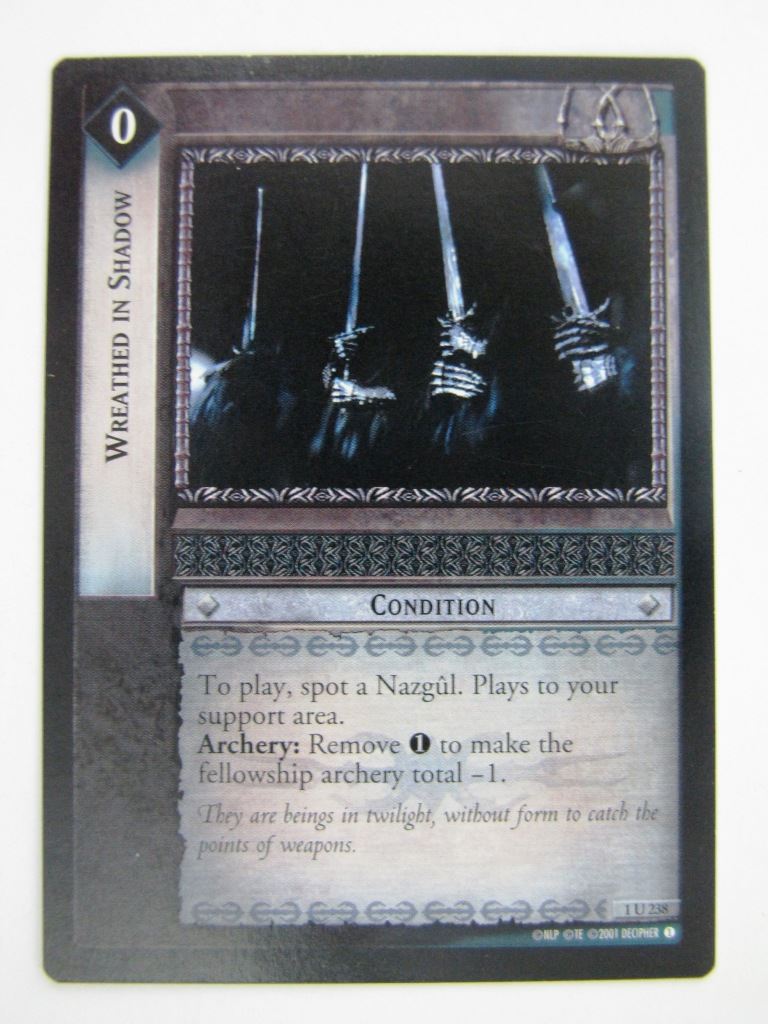 LOTR Cards: WITHERED IN SHADOW 1 U 238 # 9E41