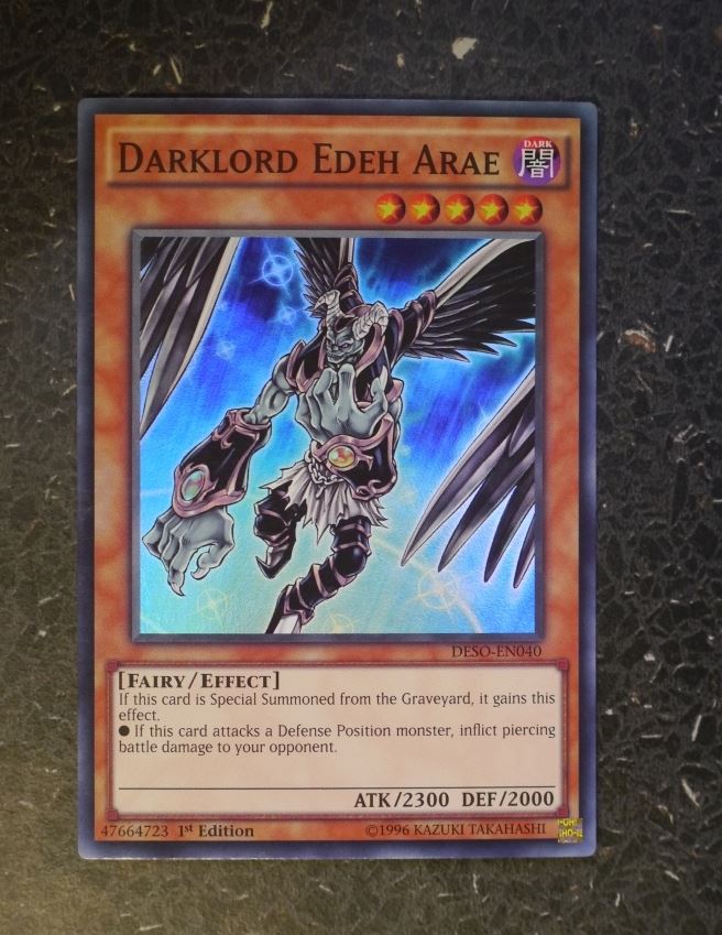 YuGiOh Cards: DARKLORD EDEH ARAE DESO SUPER RARE # G98