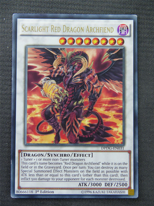 Scarlight Red Dragon Archfiend DPDG Rare - 1st Edition - Yugioh Card #1P0