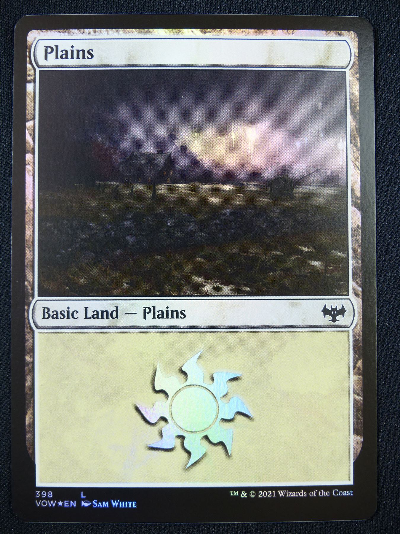 Plains 398 Foil - Mtg Card #222