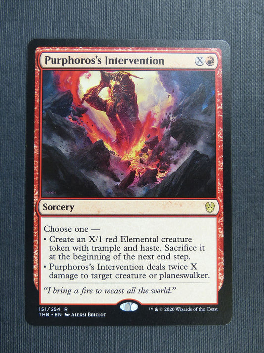 Purphoros's Intervention - Mtg Magic Cards #488