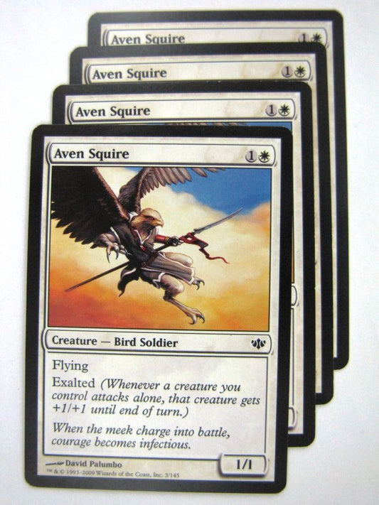 MTG Magic Cards: AVEN SQUIRE x4 #