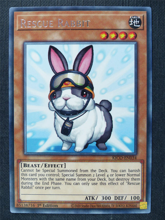 Rescue Rabbit KICO Rare - 1st ed Yugioh Cards #374