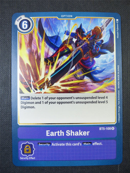 Earth Shaker BT5-108 R - Digimon Card #208